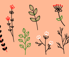Free Floral Elements Vector