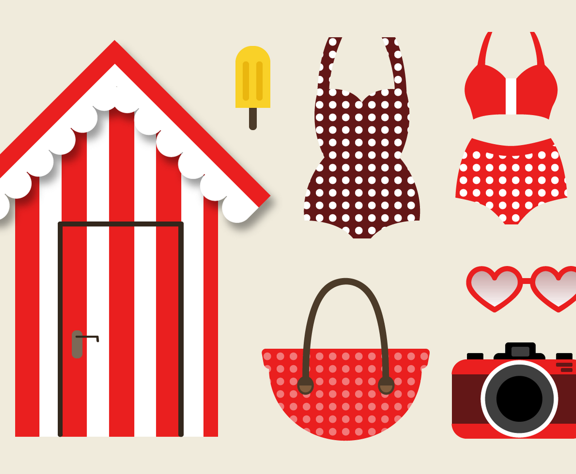 Free Vintage Beach Vector