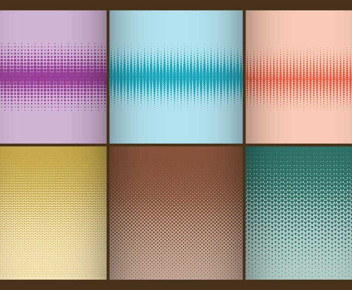 Halftone Screen Degrade Backgrounds