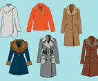 Elegant Winter Coat Vector