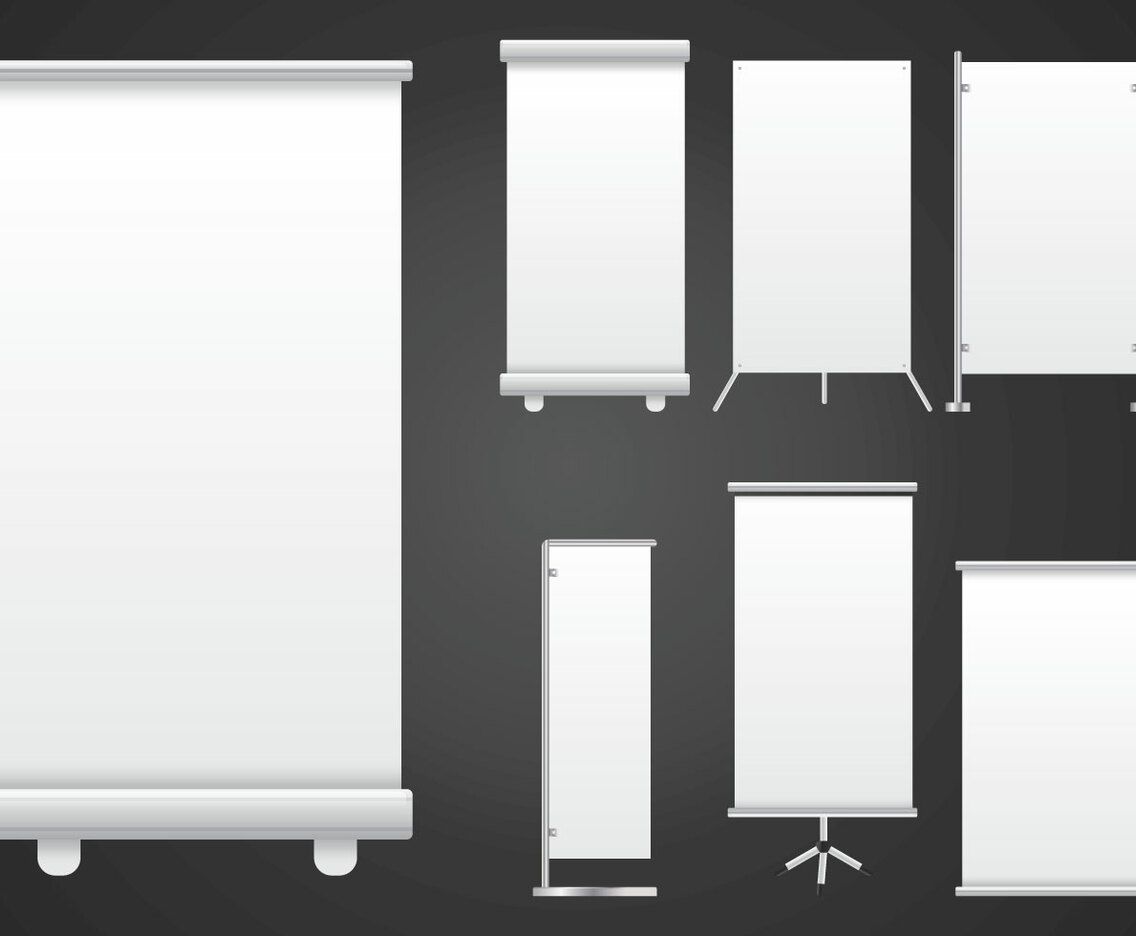 Kakemono Flyer Vectors