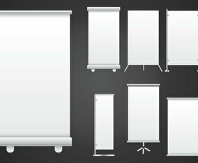 Kakemono Flyer Vectors