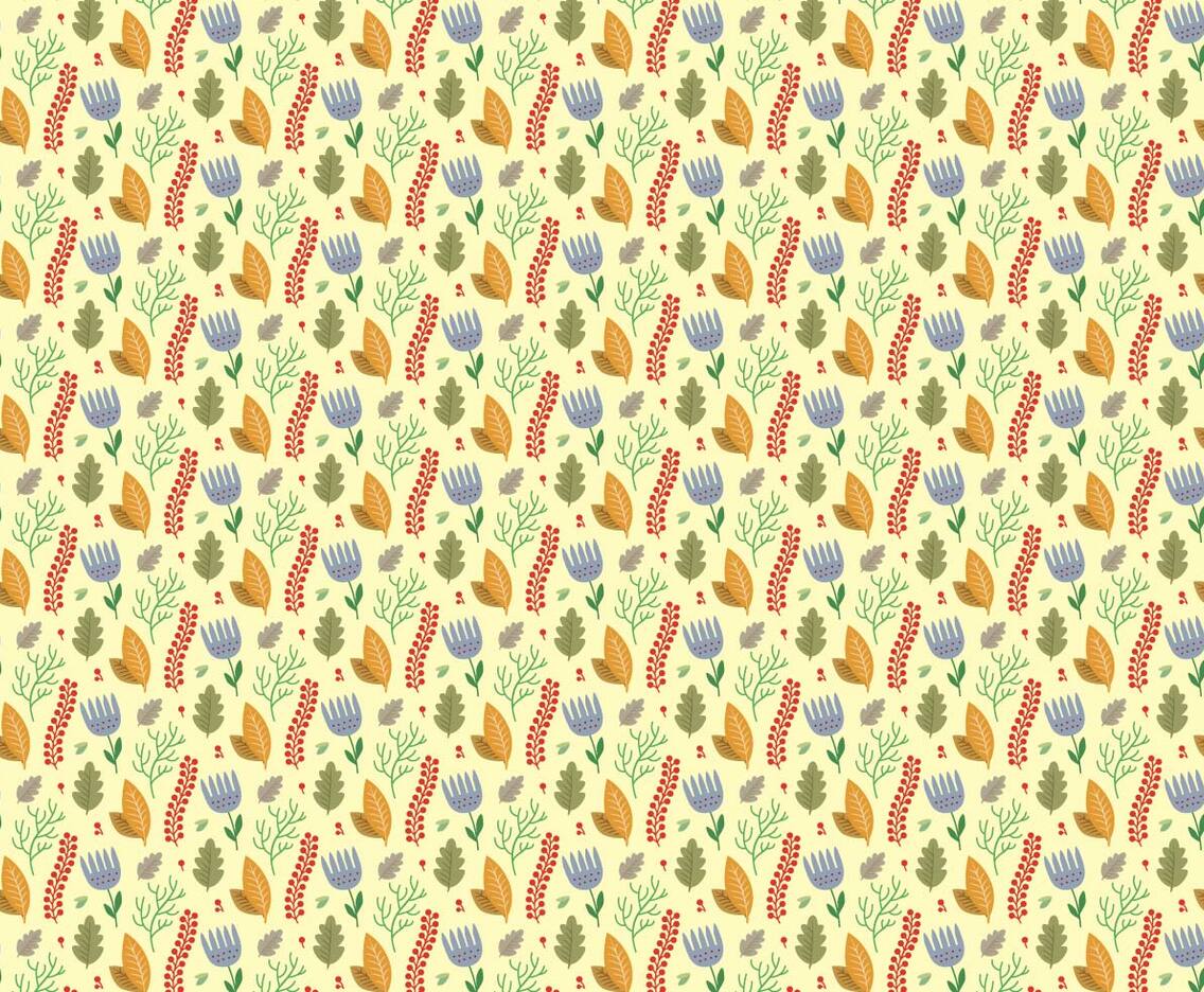 Plants Flowers Pattern