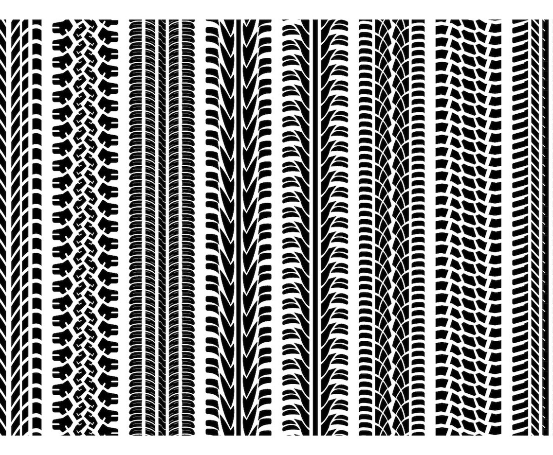 Tire Marks Vector Pack