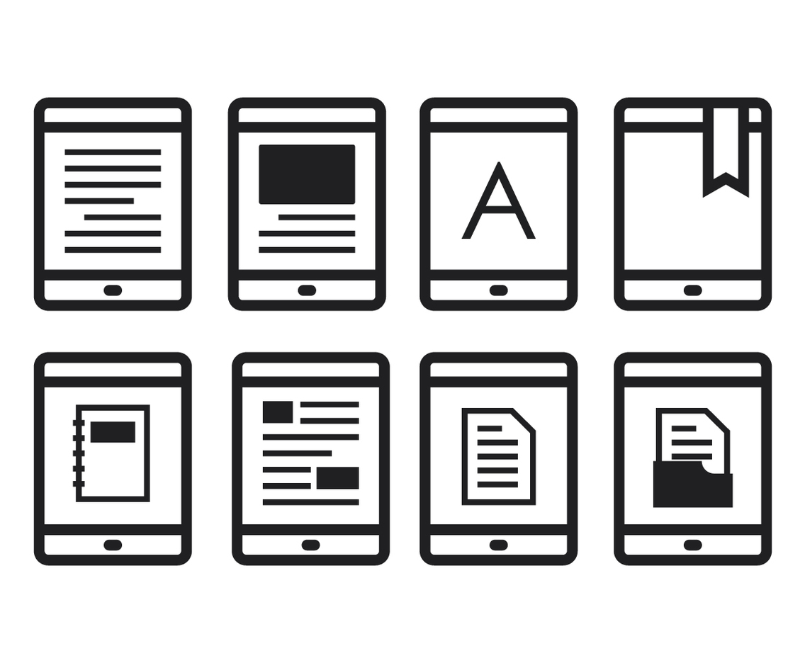 Free E-Reader Icons