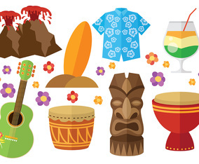 Free Hawaii Icons vector