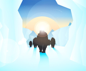 Ice Age Illustration Vector