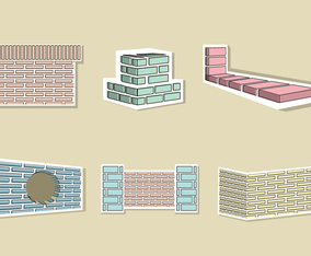 Brick Layer Illustration Vector