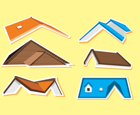 Various Rooftops Vector