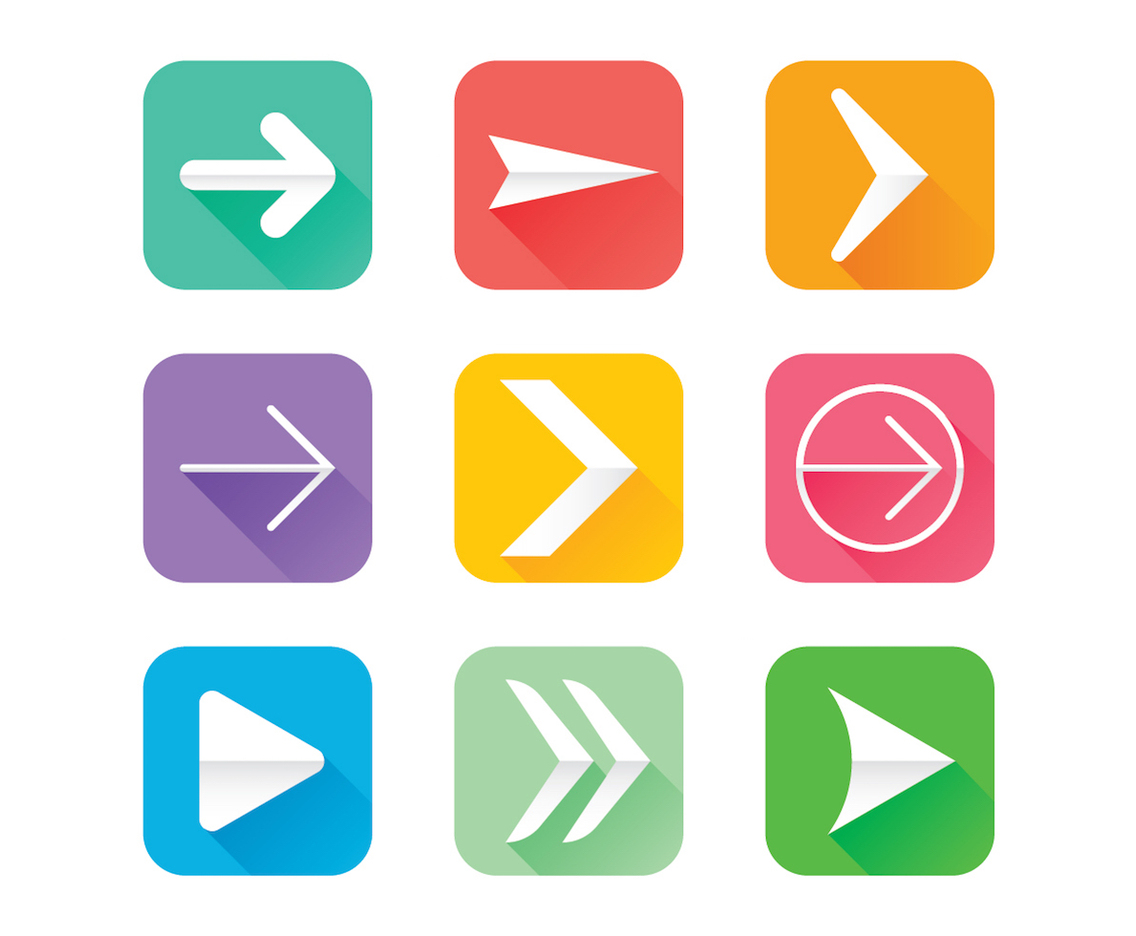 Flechas Icons Vector Set