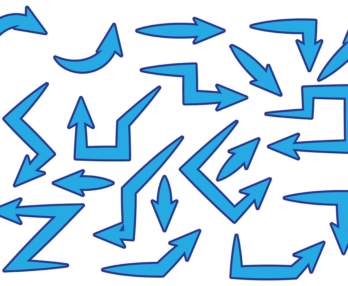 Free Blue Flechas Vector