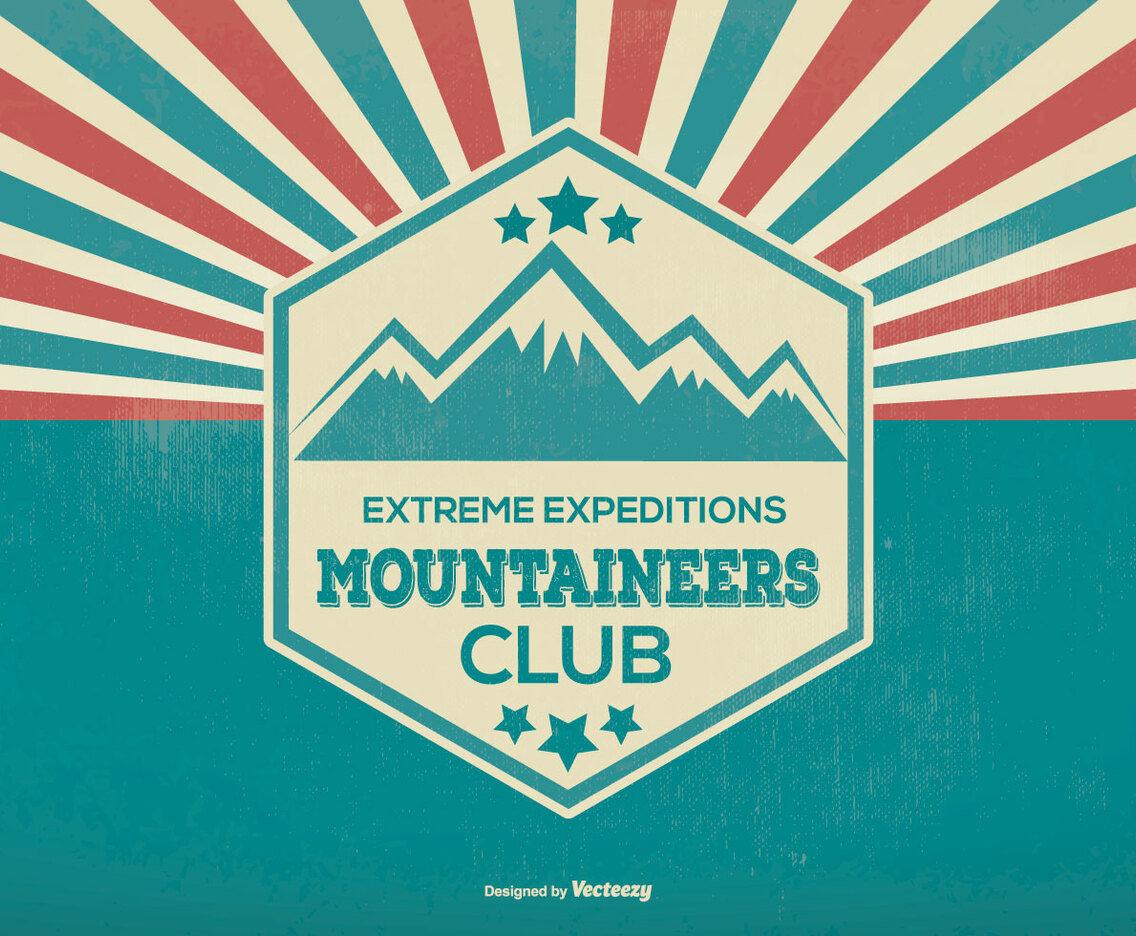 Mountaineer Explorer Retro Illustration
