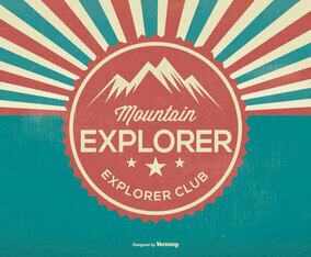 Mountain Explorer Retro Illustration
