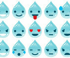 Drop Water Emoticons
