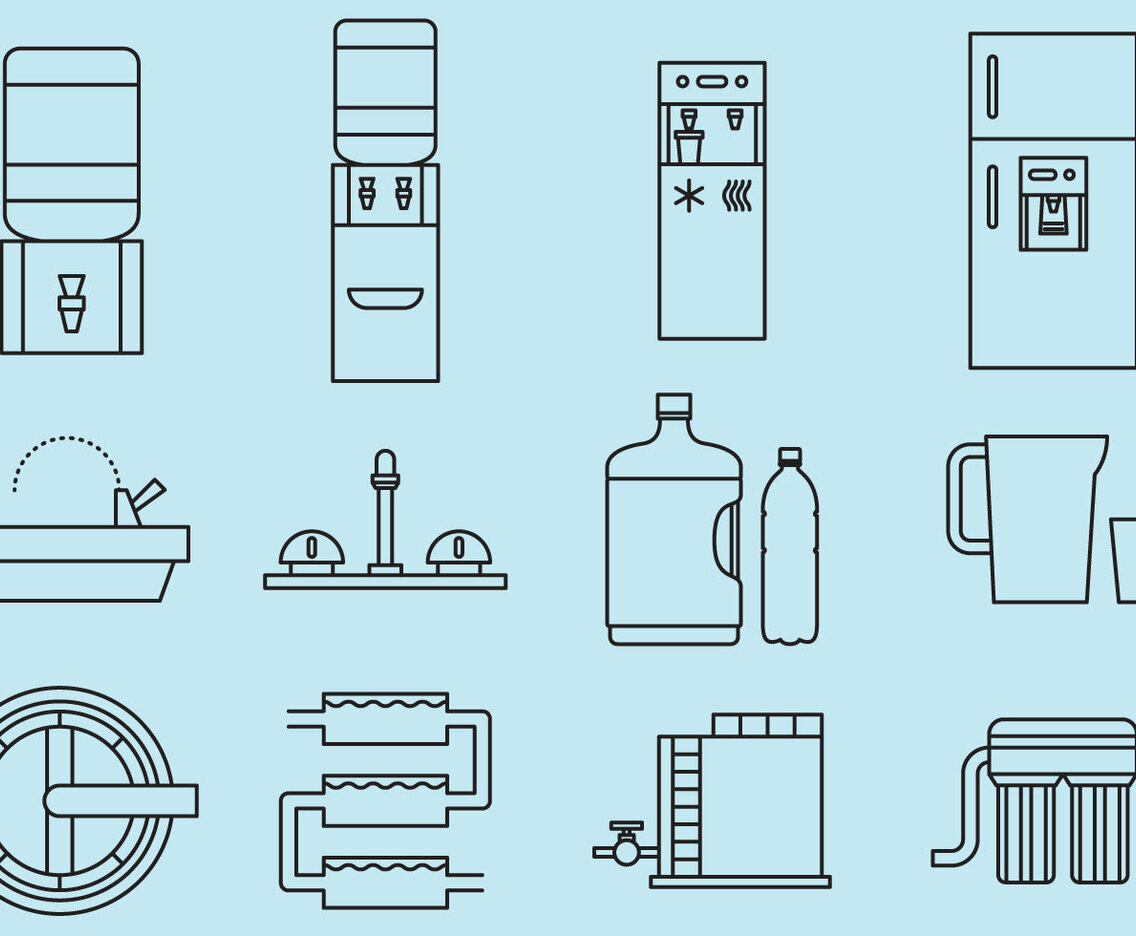 Drinking Water Icons