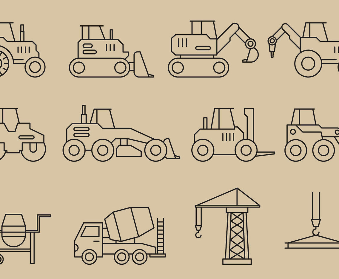 Construction Vehicles Icons
