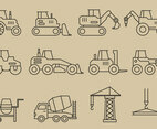 Construction Vehicles Icons