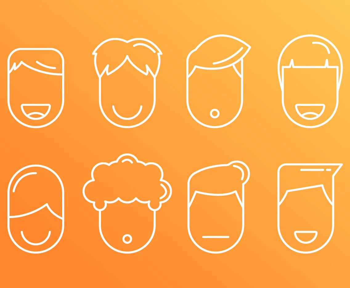 Free Hair Style Vector Graphic 1