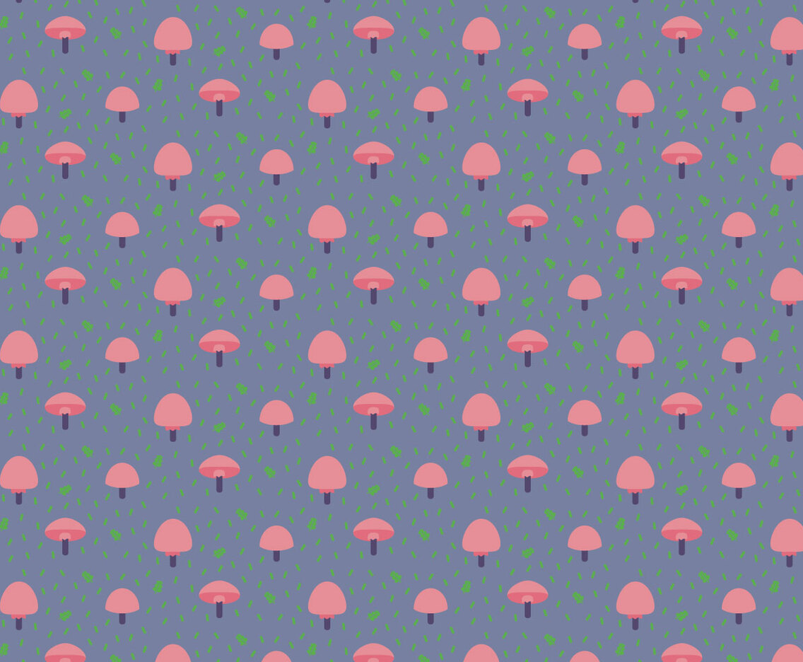 Mushrooms Vector Pattern