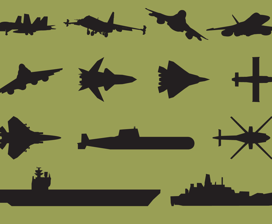 Aircraft Carrier Silhouettes