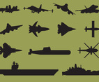 Aircraft Carrier Silhouettes