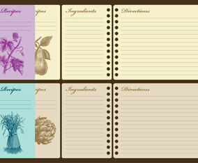 Vintage Recipe Cards