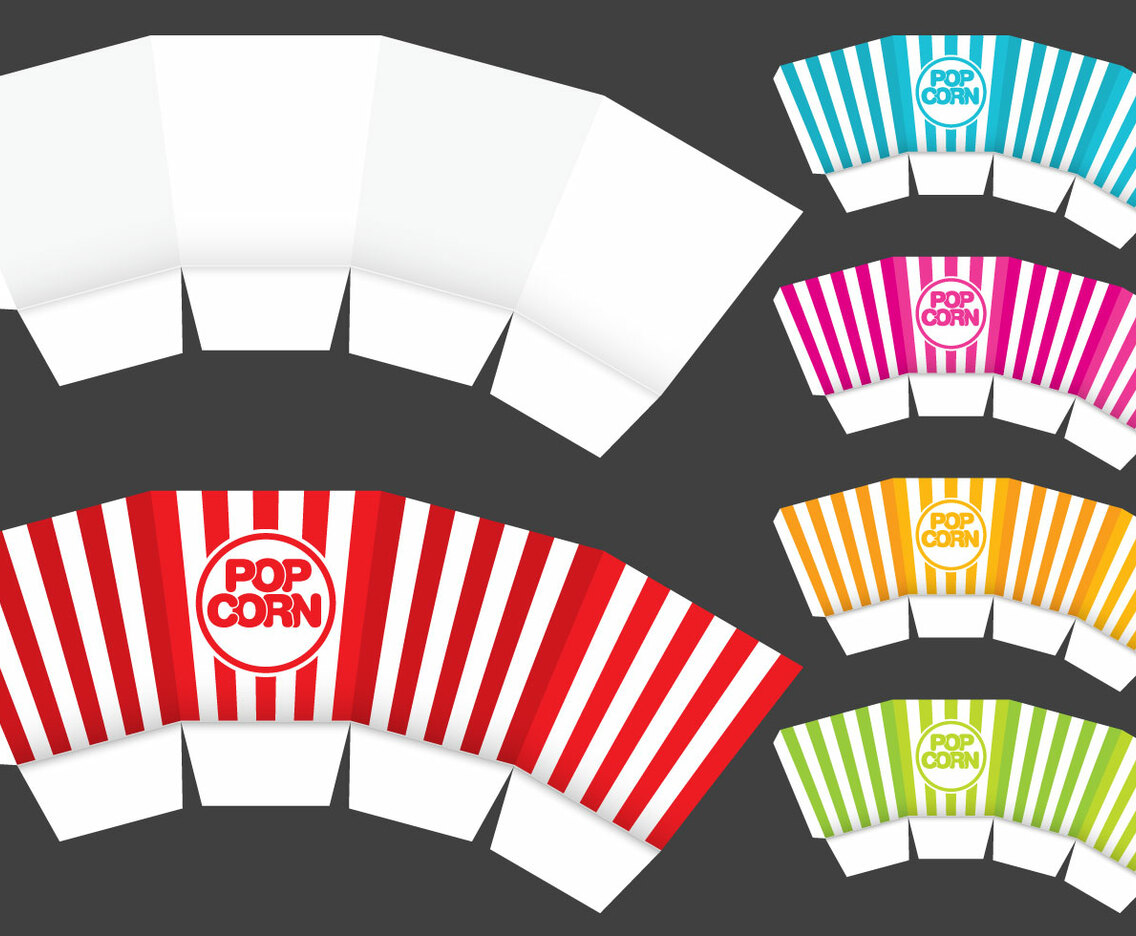 Popcorn Box Template