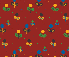 Colorful Plants Pattern