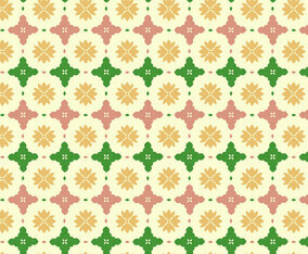 Floral Tile Pattern Background