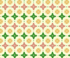 Floral Tile Pattern Background