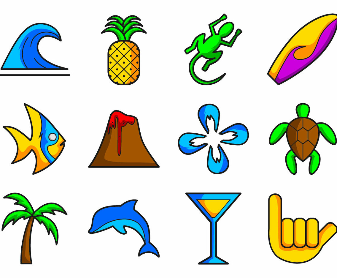 Hawaii Icon Vector