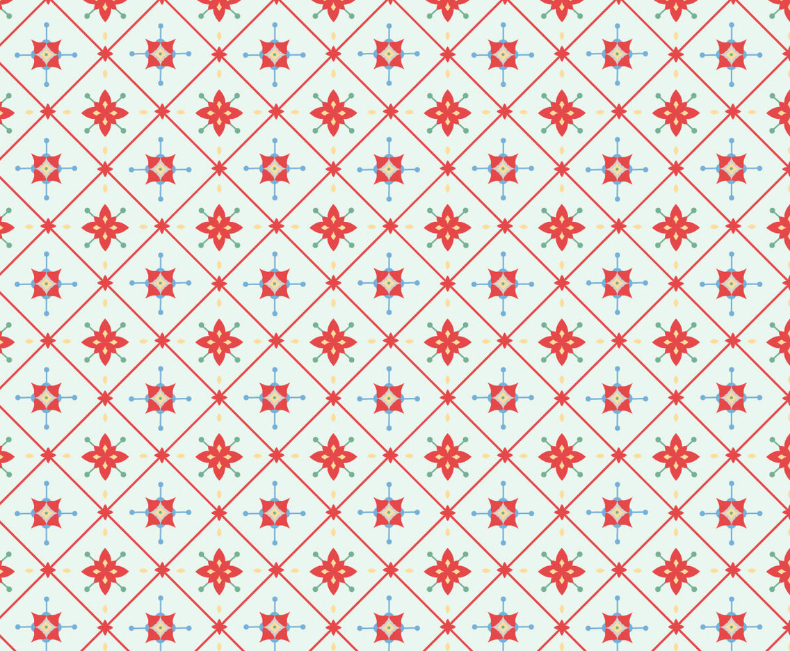 Tile Floral Pattern