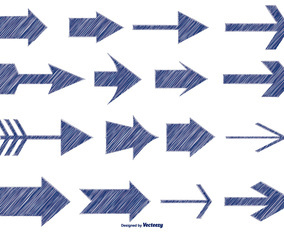 Sketchy Pen Style Arrows