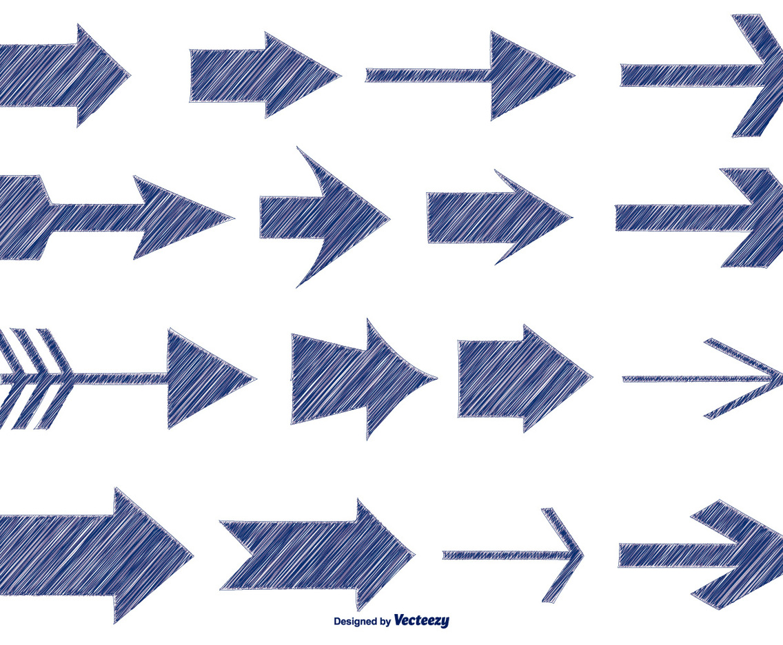 Sketchy Pen Style Arrows