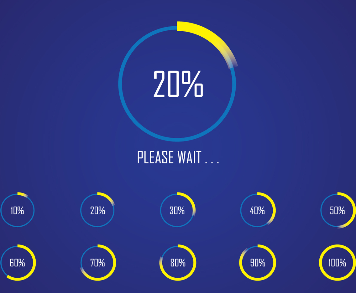 Circle Preloader Interface