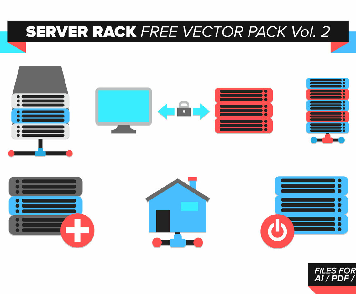 Server Rack Free Vector Pack Vol. 2