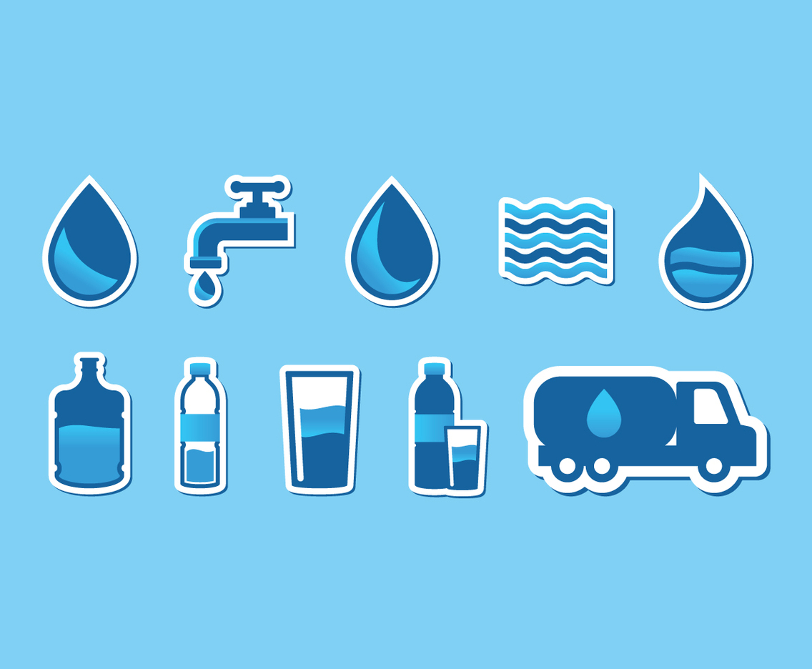 Agua Water Icon Set