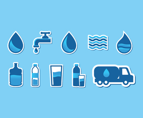 Agua Water Icon Set