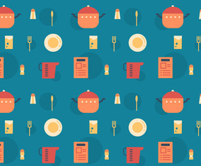 Free Recipe Card Vector Pattern