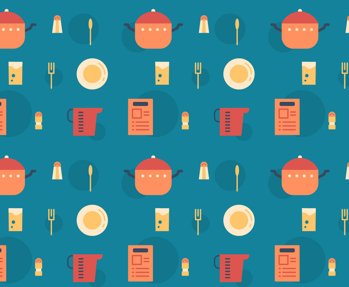 Free Recipe Card Vector Pattern