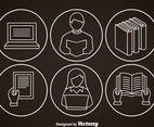 Ereader Outline Icons