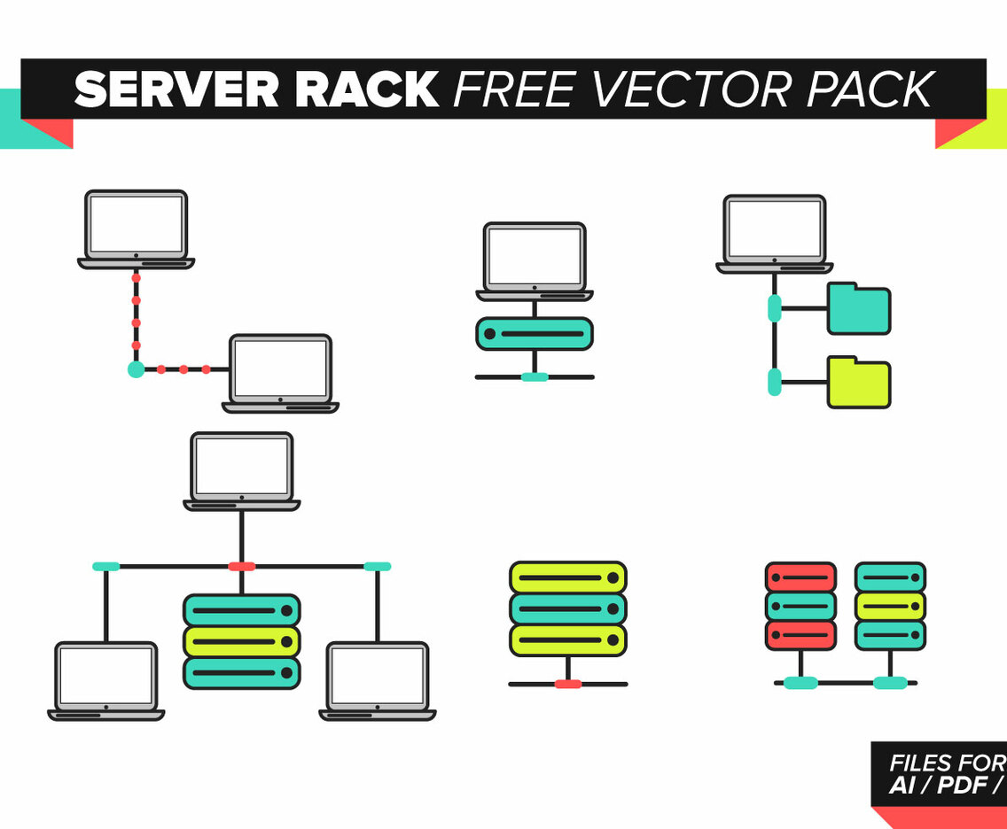 Server Rack Free Vector Pack