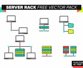 Server Rack Free Vector Pack