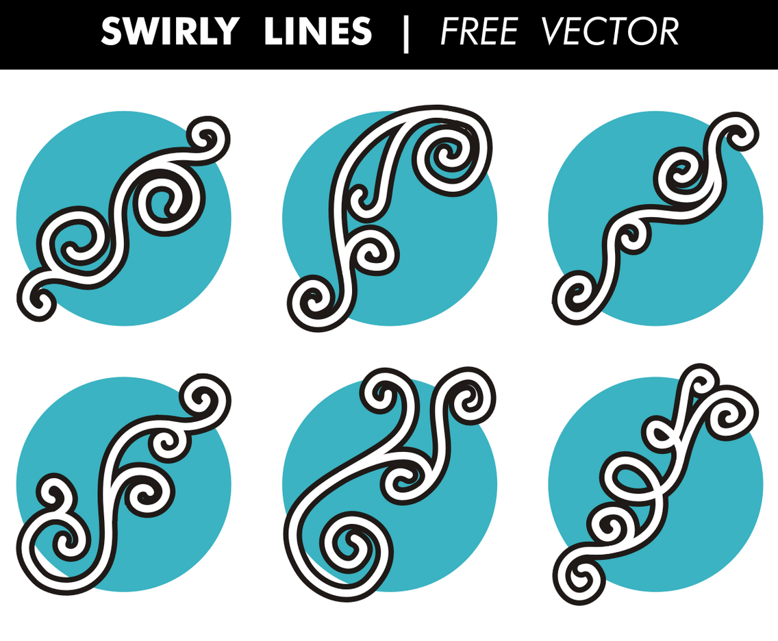 Swirly Lines Free Vector