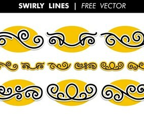 Swirly Lines Free Vector