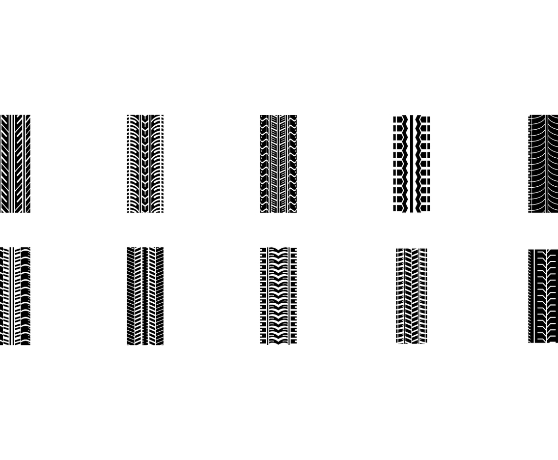 Free Seamless Tire Mark Vectors