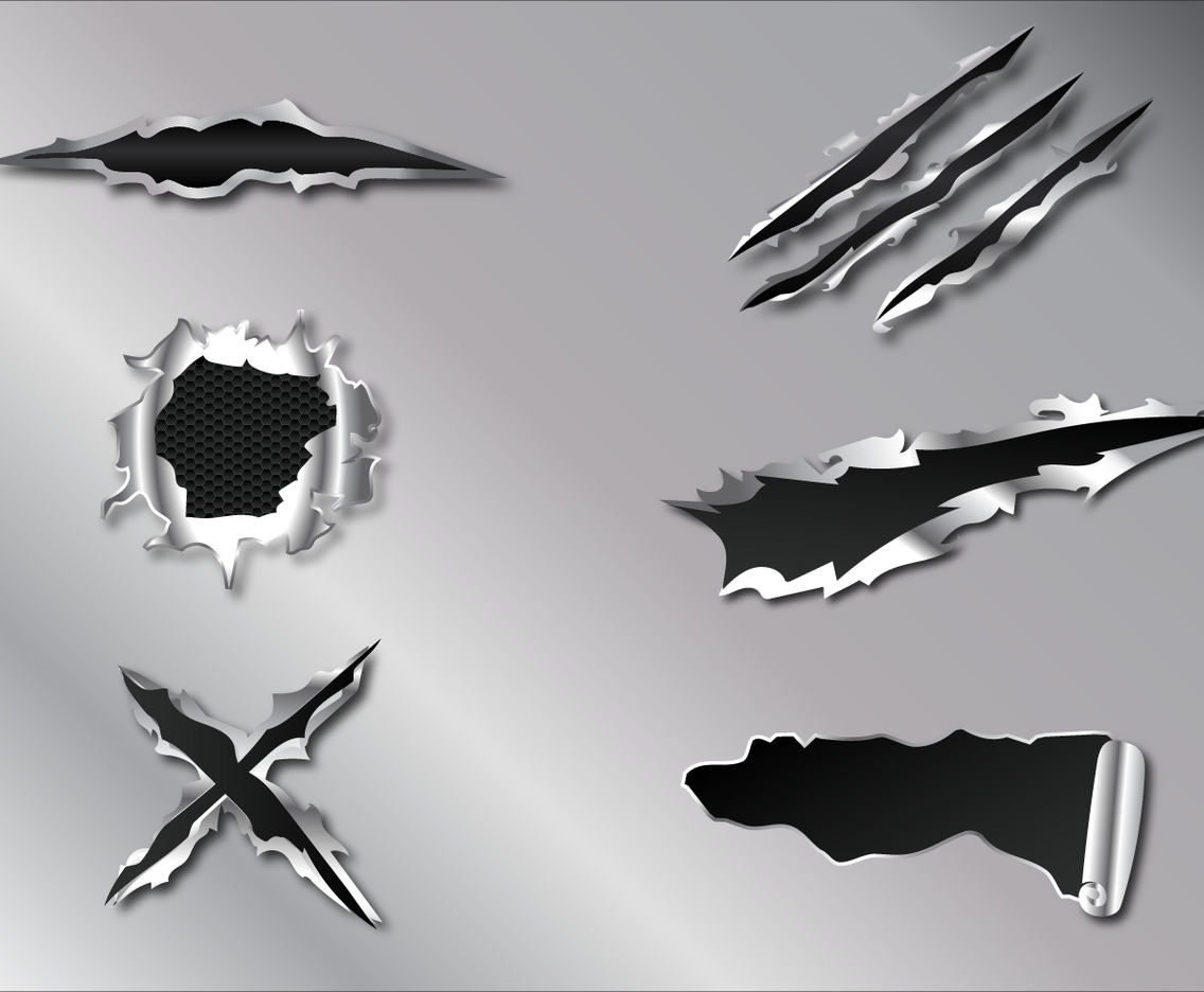Free Metal Tear Vector