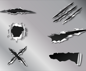 Free Metal Tear Vector
