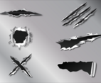 Free Metal Tear Vector