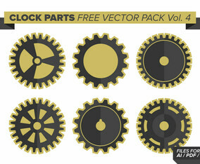 Clock Parts Free Vector Pack Vol. 4